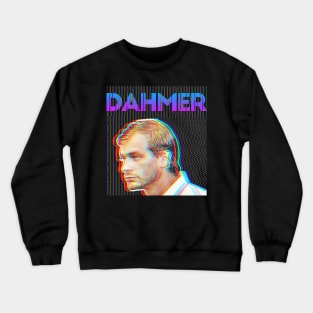 Jeffrey Dahmer ∆∆∆ 90s Styled Glitch Graphic Design Crewneck Sweatshirt